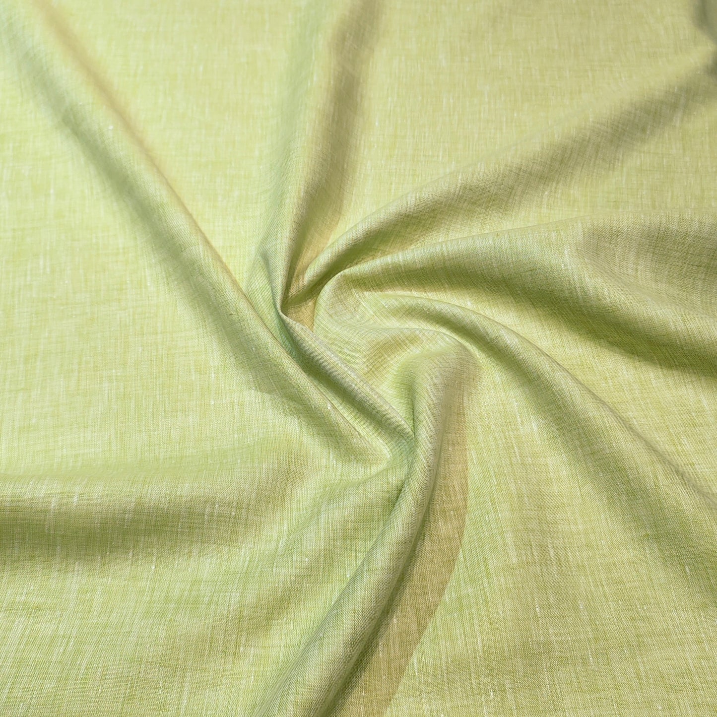 Linen Club Men’s Linen 80LEA Solids Unstitched Shirting and Kurta Fabric (Baby Parrot Green)