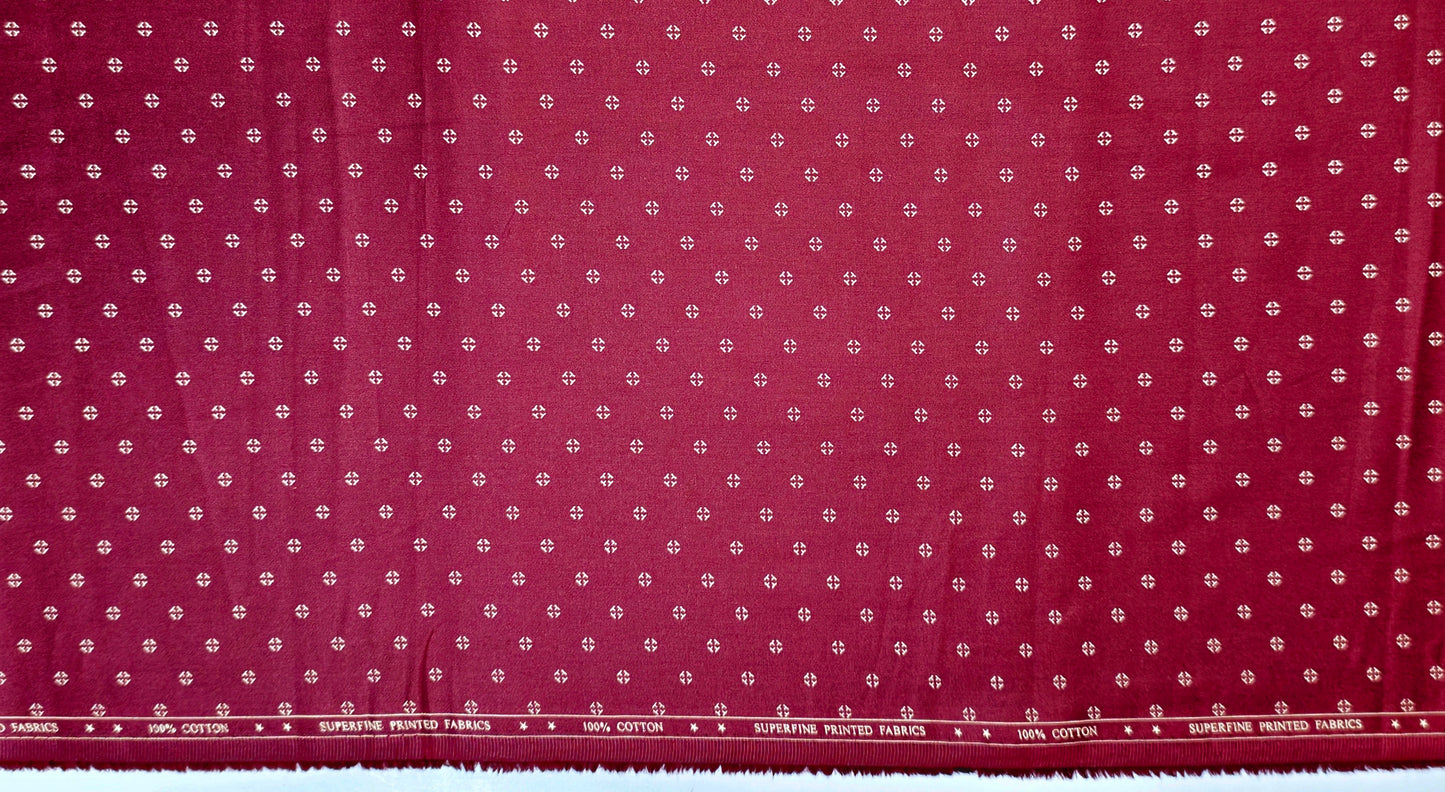 Nemesis Men's Pure Cotton Unstitched Shirting and Kurta Fabric(Print).