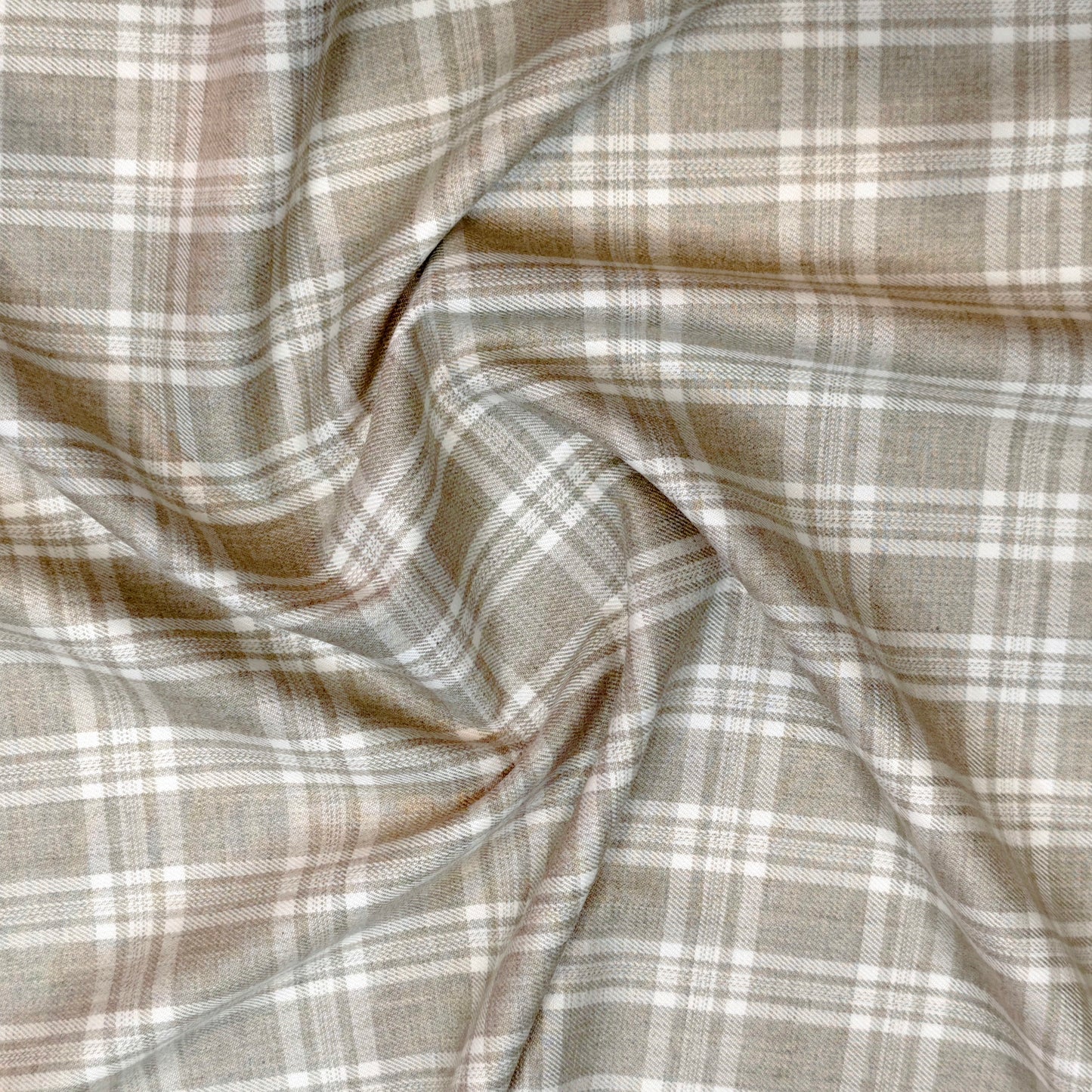 Ferriccio Deitlo Men’s Terry Rayon Unstitched Check Suiting Fabric (Cream & Beige)