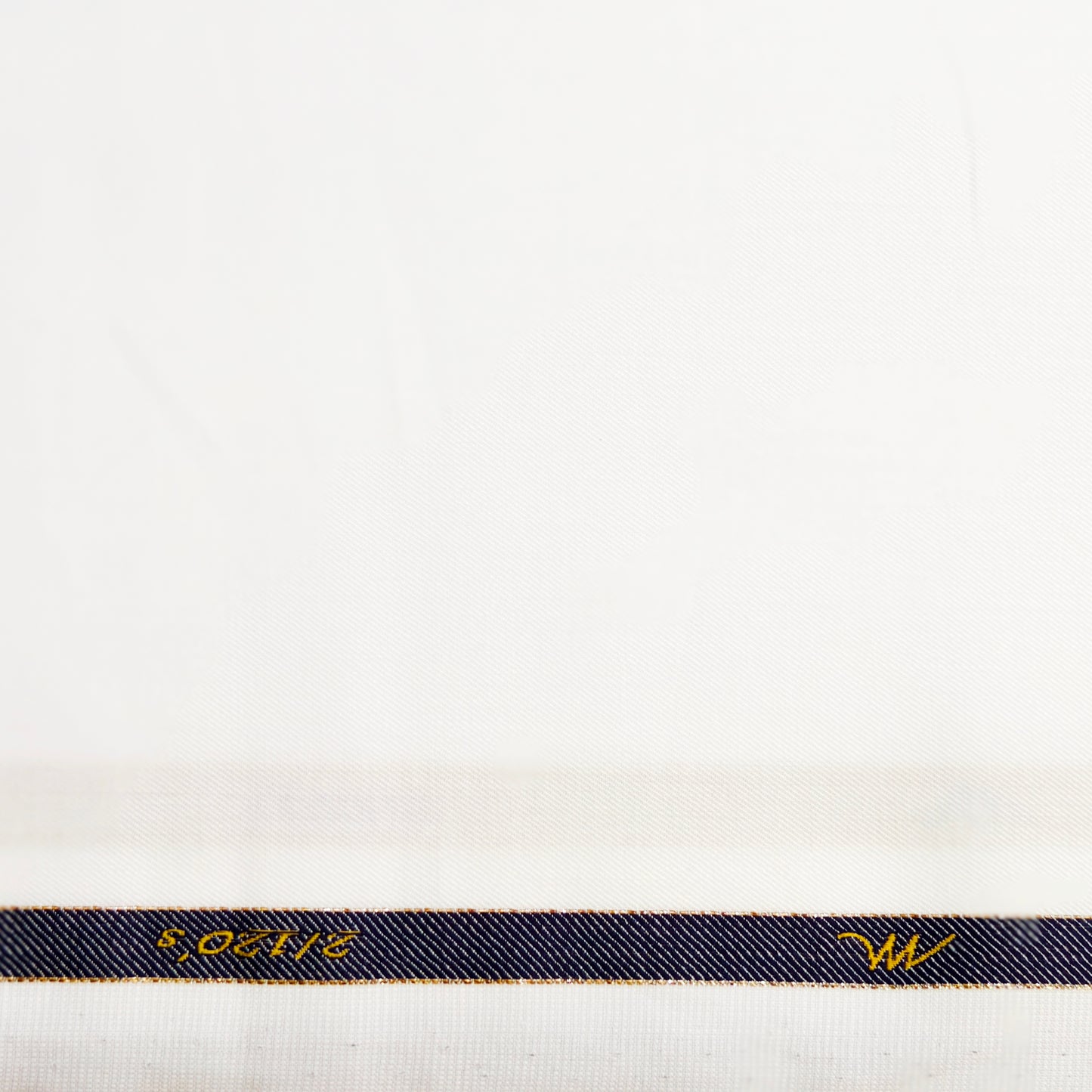 Tessitura Monti India 2/120's Counts Giza Cotton Solids Unstitched Shirt or Kurta Pajama Fabric (White)