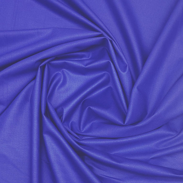 ManTire Men's Premium Polyester Viscose Soft Plain Shirt Fabric Color Royal Blue