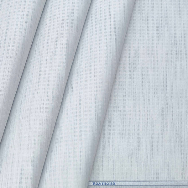 Shirt Fabric Raymond Blended Broad Dobby Colour Unicorn Silver