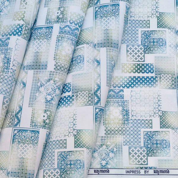 Shirt Fabric Raymond Blended Printed Colour Multi colour