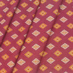 Shirt Fabric ManTire Polyester Viscose Digital Printed Color Burgundy