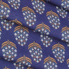 Shirt Fabric ManTire Polyester Viscose Digital Printed Color Navy Blue N White