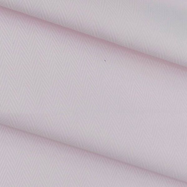 Shirt Fabric ManTire Poly Cotton Wrinkle Free Zig Zag Colour Blush Pink