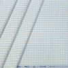 Shirt Fabric Arvind Cotton Blended Check Colour Firozi N White