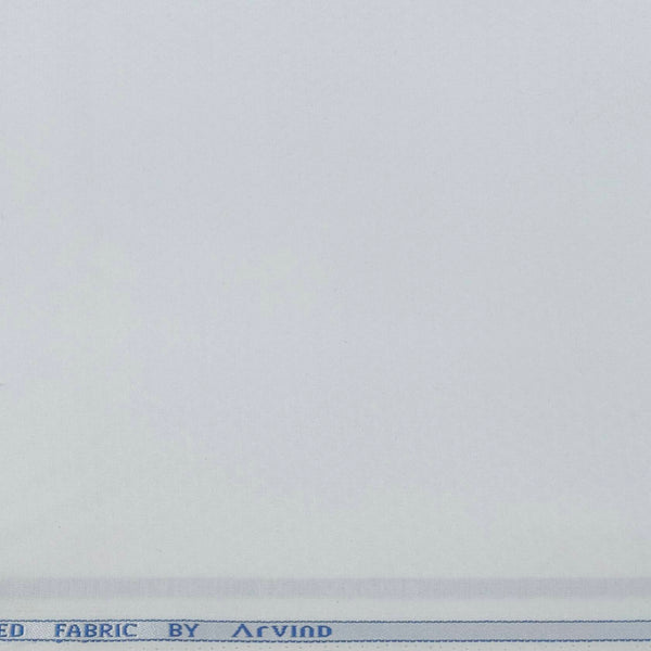 Shirt Fabric Arvind Cotton Blended Dobby Colour White