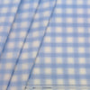 Shirt Fabric Arvind Cotton Blended Check Colour Blue N White
