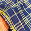 Giza House by Soktas Giza Cotton Checks Shirting Fabric (Navy & Beige)