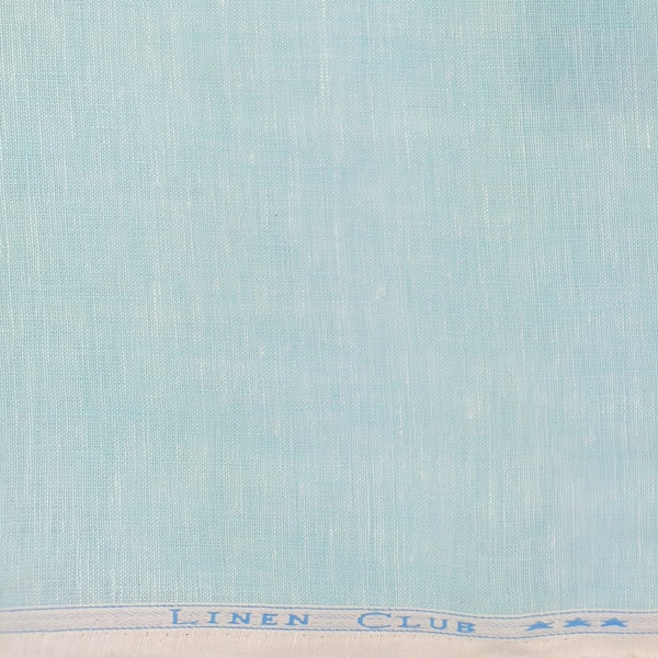 Linen Club(Aditya Birla Group) European Linen Shirting and Kurta Fabric (Aqua)