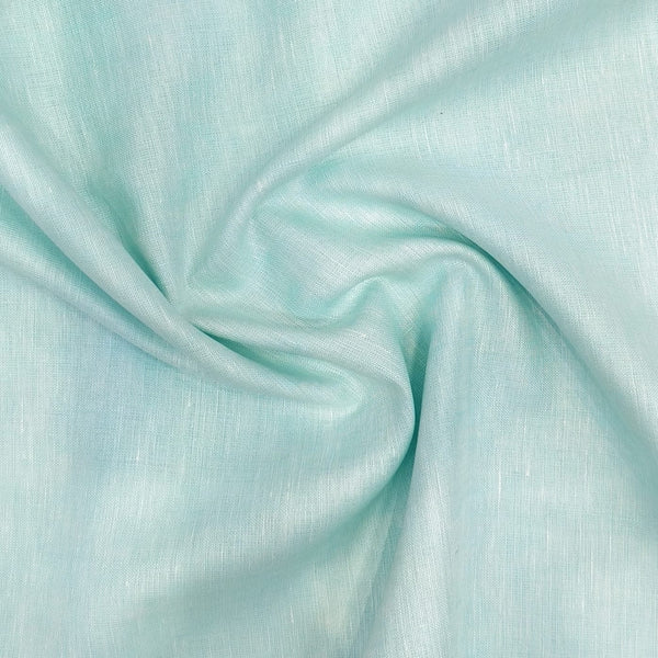 Linen Club(Aditya Birla Group) European Linen Shirting and Kurta Fabric (Aqua)