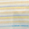 Linen Club(Aditya Birla Group) European Linen 80 LEA Striped Shirting and Kurta Fabric (Grey, Yellow and Beige).