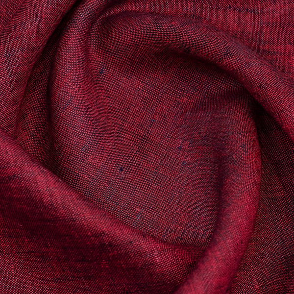 Avind 60 LEA Irish Linen Unstitched Shirt or Kurta Fabric (Wine)