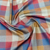 Soktas Giza Cotton Checks Shirting Fabric (Multicolor).