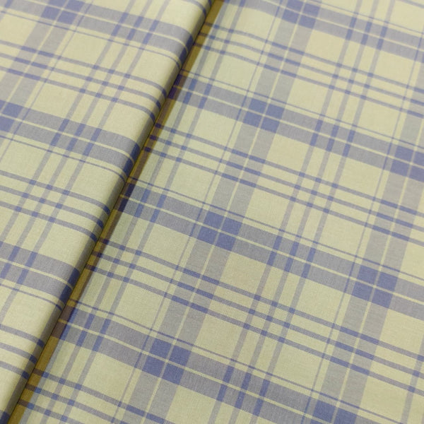 Soktas By Giza House Cotton Checks Shirting Fabric (Green).
