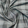 Soktas Giza Cotton Checks Shirting Fabric (Grey).
