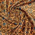 Imported Italy Premium Cotton Printed Shirting Fabric (Copper Orange).