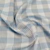 Ferriccio Dietlo Giza Cotton Checks Shirting Fabric (Blue and Grey)