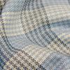 Ferriccio Dietlo Giza Cotton Checks Shirting Fabric (Blue and Grey)