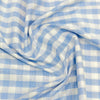 Giza House By Soktas Giza Cotton Checks Shirting Fabric (Sky Blue)