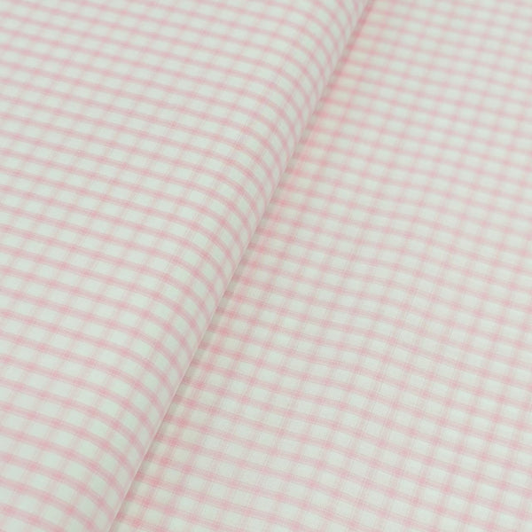 Raymond Cotton Checks Shirting Fabric (Pink)