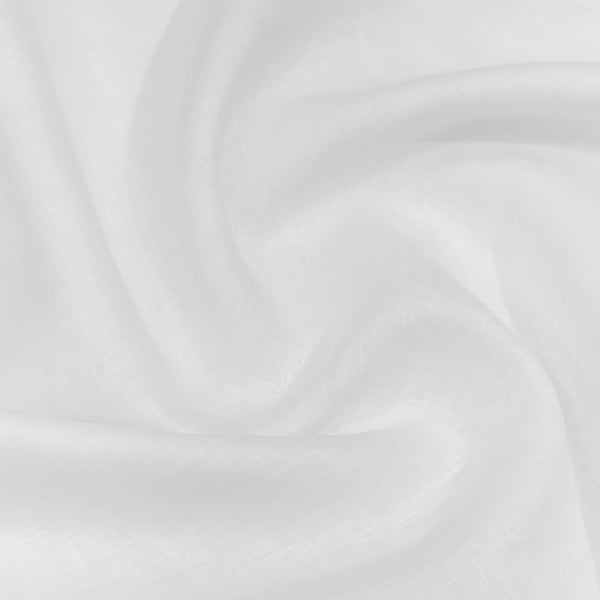 Linen Club (Aditya Birla Group) 100 LEA European Linen Solids Shirtingand Kurta Pajama Fabric (White)