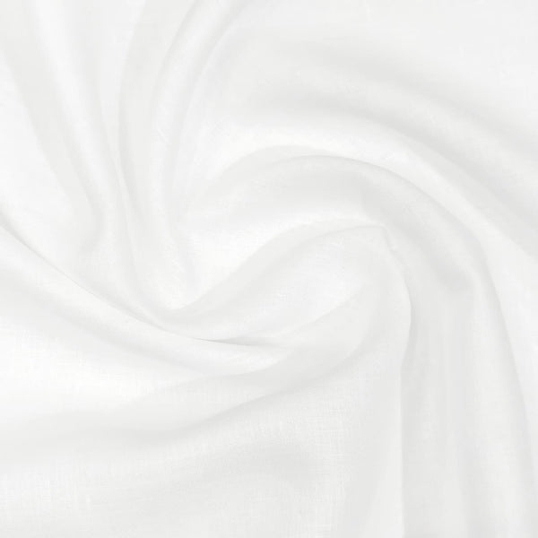 Linen Club (Aditya Birla Group) 140 LEA European Linen Solids Shirting and Kurta Pajama Fabric (White)