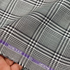 Soktas Giza Cotton Checks Shirting Fabric (Black)