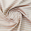 Soktas Giza Cotton Striped Shirting Fabric (Pink, Olive and Onion)
