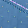 Soktas Giza Cotton Jacquard Shirting Fabric (Navy Blue)