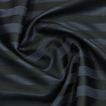 Soktas Giza Cotton Striped Shirting Fabric (Black and Navy)