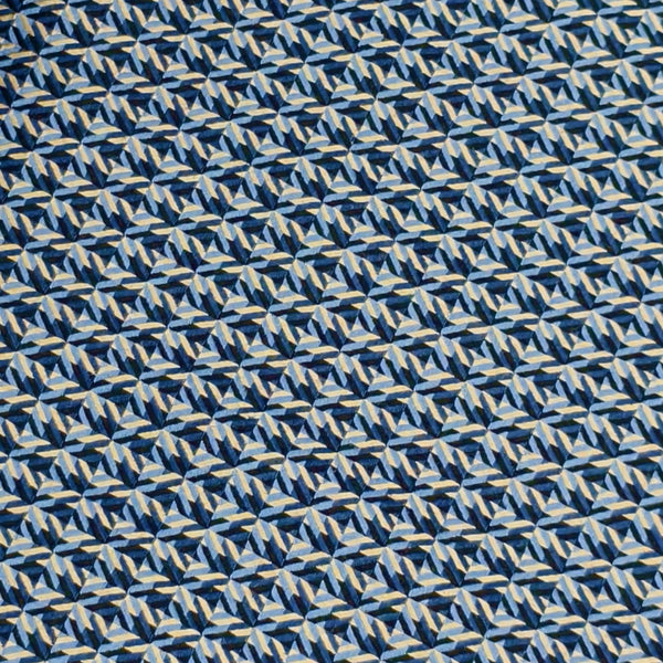 Soktas Giza Cotton Dobby Weave Shirting Fabric (Blue and Black)