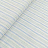 Linen Club (Aditya Birla Group) European Linen Striped Shirting and Kurta Fabric (Blue and Pista Green)