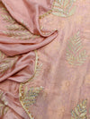 Sky Blue Blossom Kota Doriya Unstitched Suit set