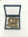 Elegant High-Quality Metal Brooch with Decorative Buttons