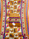 Vibrant Maheshwari Silk Unstitched Suit Set with Artistic Printed Dupatta