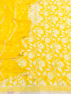 Stunning Neon Yellow Pure Cotton Unstitched Suit Set GotaPatti Work