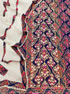 Pure Cotton Unstitched Suit Set In a Rich Navy Blue Hue