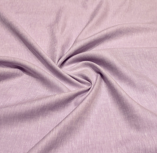 Burgyone 70LEA Ultra Fine Irish Linen Unstiched Shirting and Kurta Fabric(Lavender).