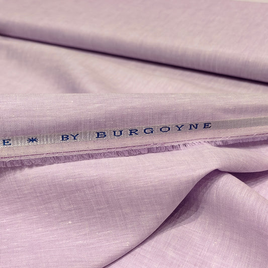 Burgyone 70LEA Ultra Fine Irish Linen Unstiched Shirting and Kurta Fabric(Lavender).