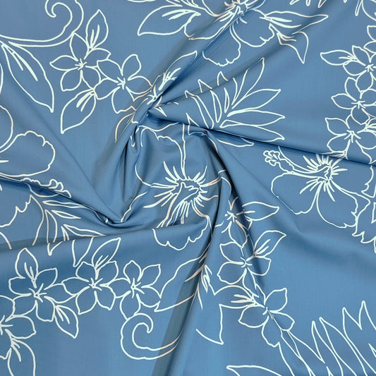 J.Hampstead Men's Pure Cotton Unstitched Shirting Fabric(Ice Blue).