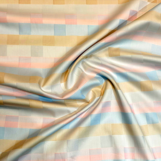 Cotonificio Men's Giza Cotton Unstiched Shirting Fabric(Jacquard).