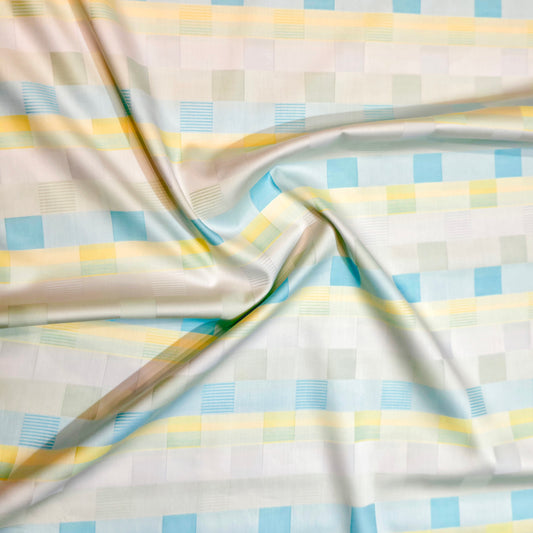 Cotonificio Men's Egyptian Giza Cotton Unstitched Shirting Fabric(Jacquard)