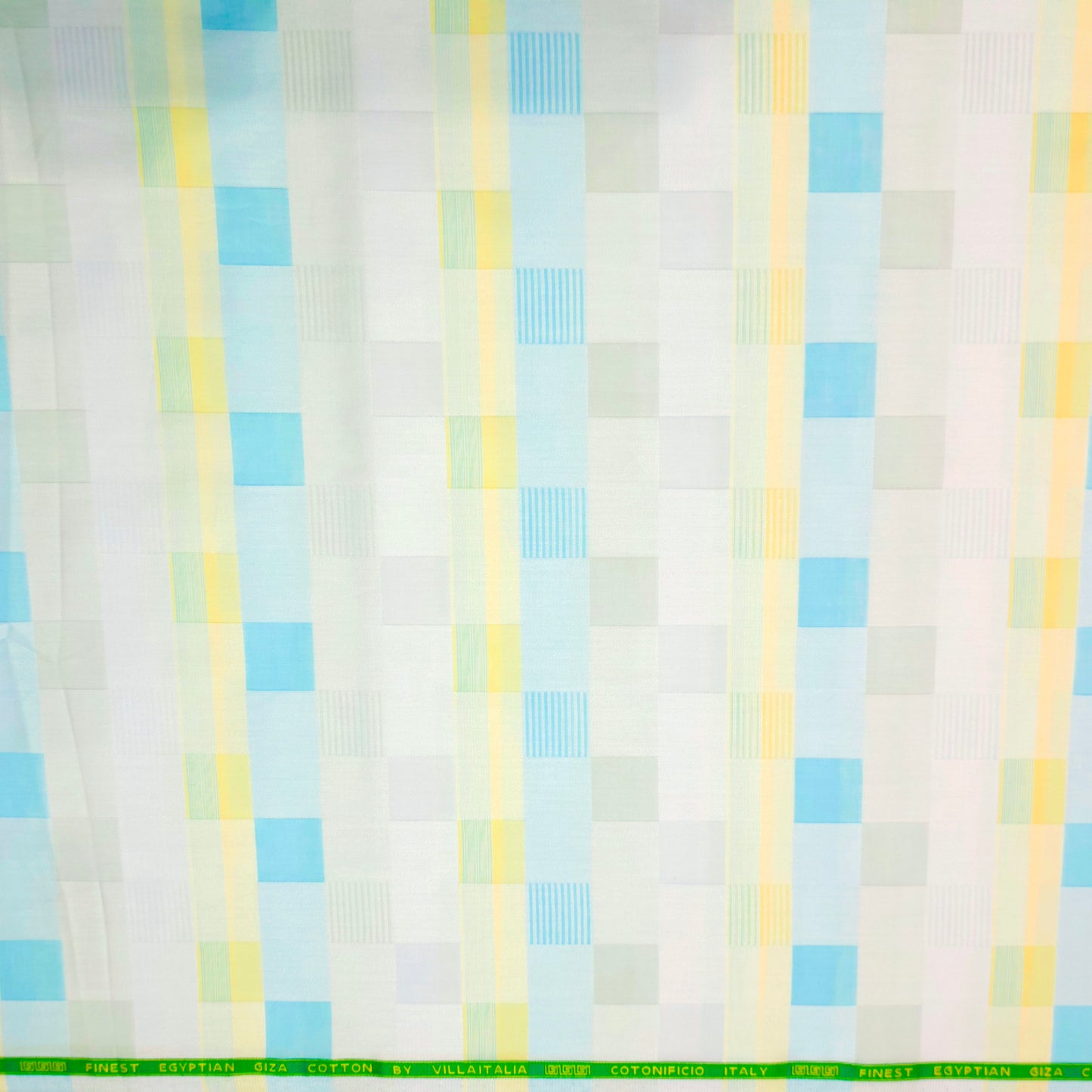 Cotonificio Men's Egyptian Giza Cotton Unstitched Shirting Fabric(Jacquard)