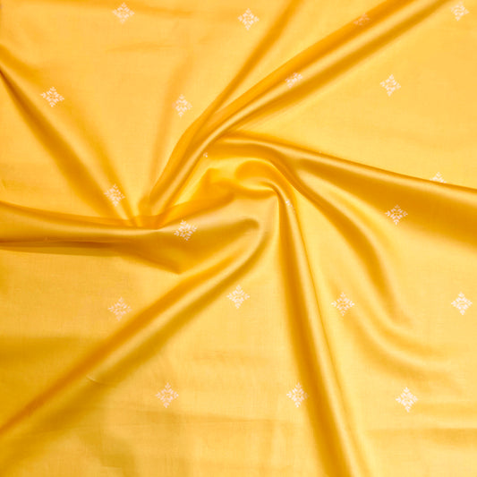 Soktas Men's Pure Giza Cotton Unstitched Shirting and Kurta Fabric(Orange Jaquard).