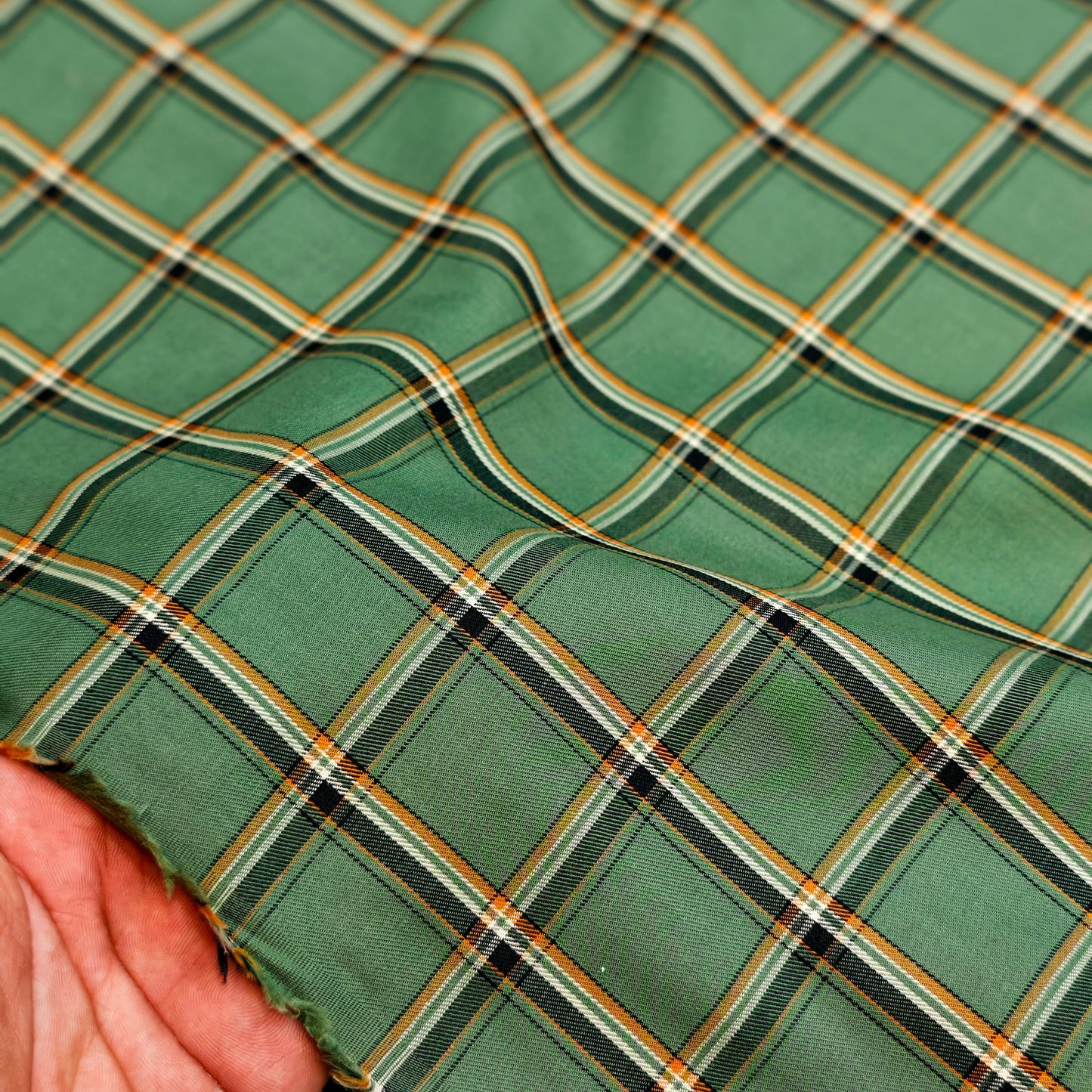 Kriplon Men's Cotton Shirting Fabric(Green)