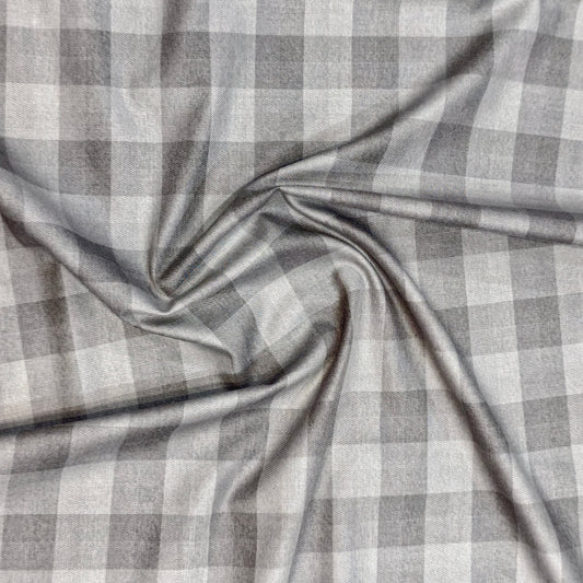 Soktas Men's Egyptian Pure Giza Cotton Shirting fabric(Check).