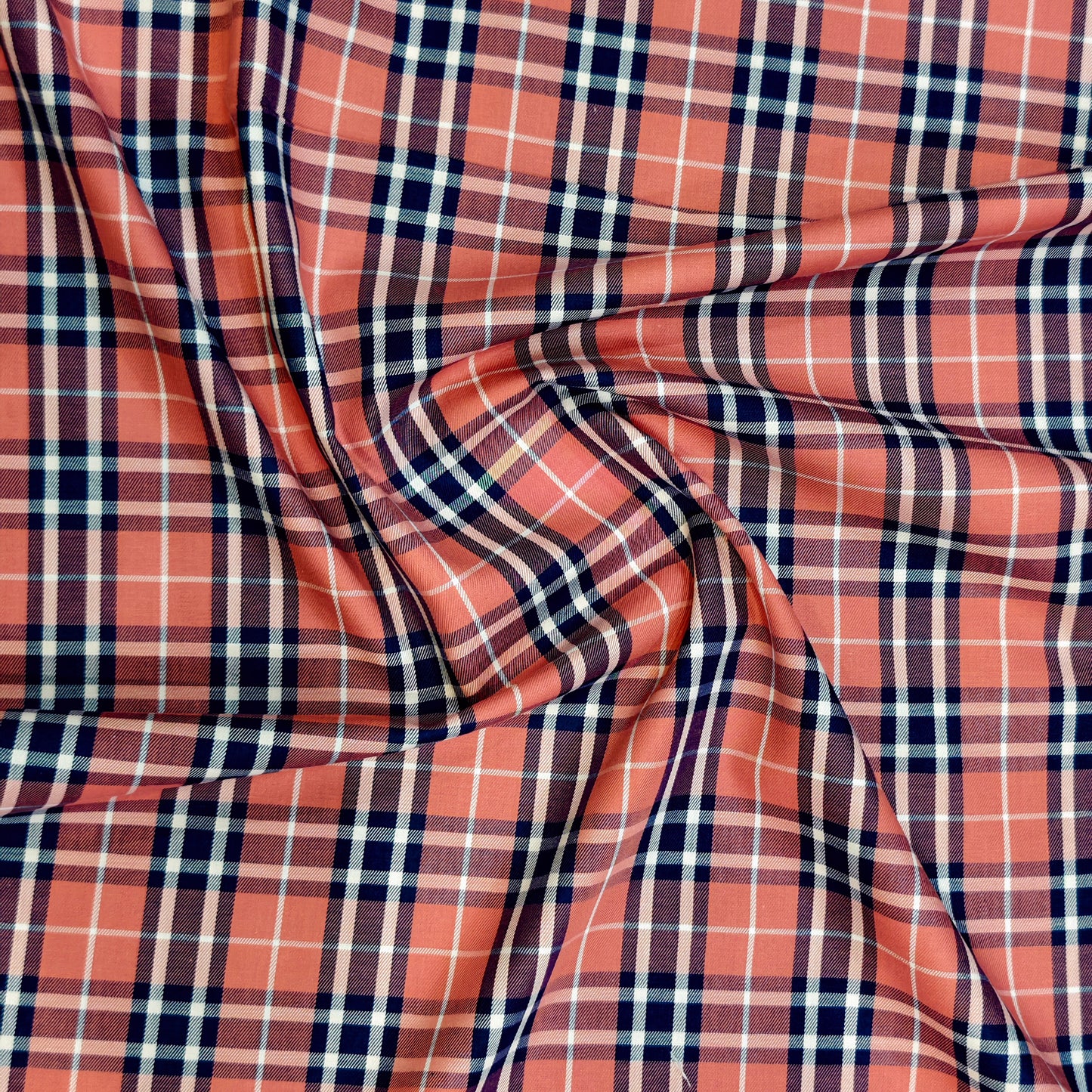 Kriplon Men's Giza Cotton Shirting Fabric(Burberry Check).