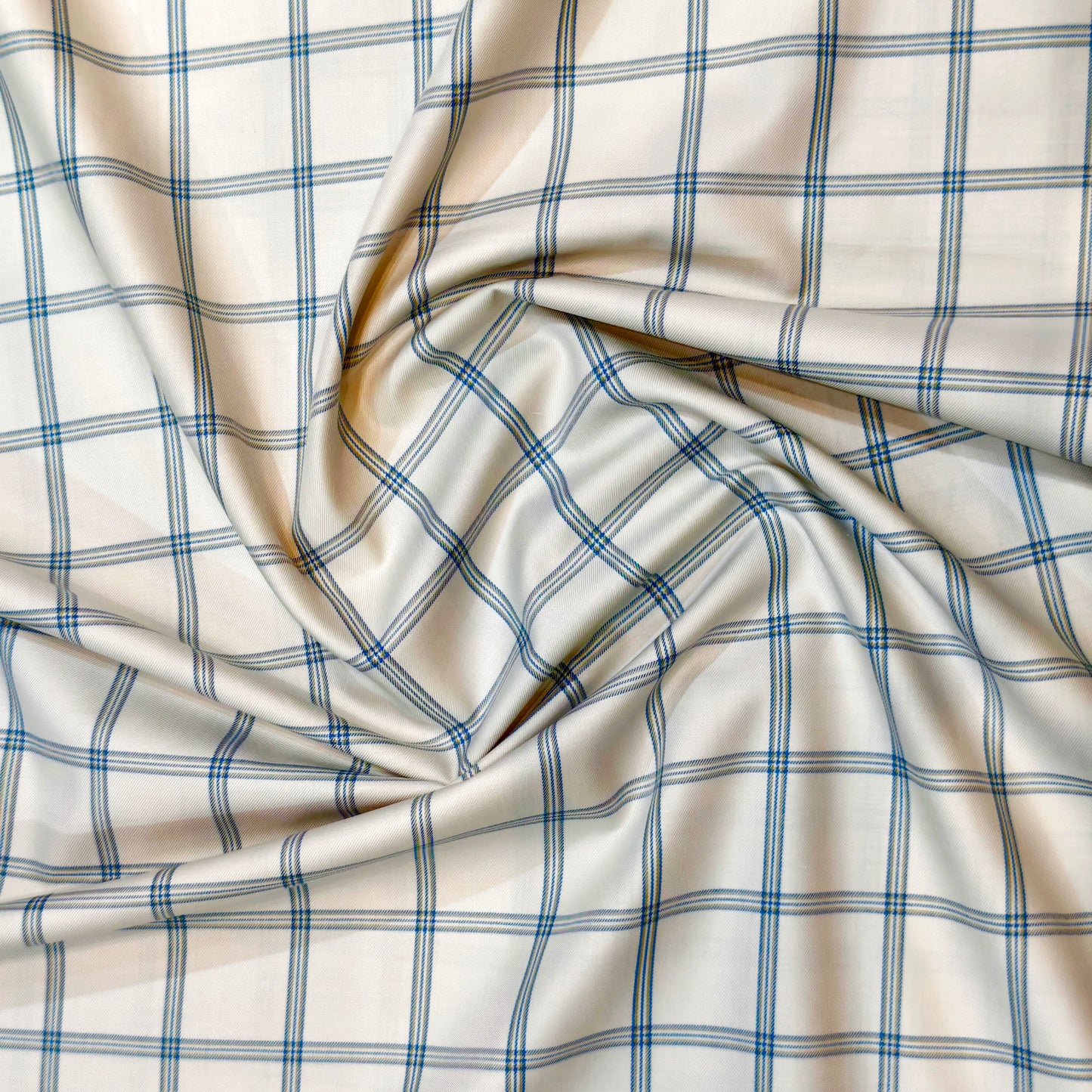 Birla Century Men's Giza Cotton Unstitched Shirting Fabric(Check).